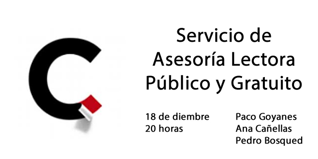 Servicio de Asesoría Lectora Público y Gratuito en Librería Cálamo